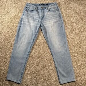 BKE Tyler Straight Mens Light Wash Stretch Jeans 31x34 ABS23222 Coolmax MidRise